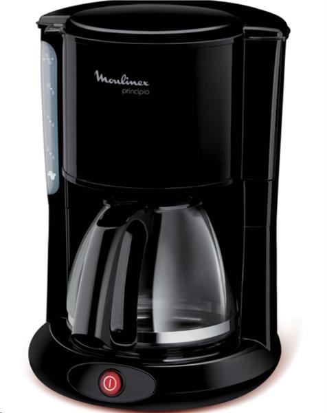 PERCOLATEUR MOULINEX PRINCIPIO NOIR 1000W - 1.25 L. - 10-15 TASSES - FG2608