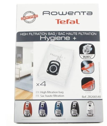 [627.010.075.034] SACS ASPI ROWENTA HYGIENE+ SILENCE FORCE 4A - ZR200540