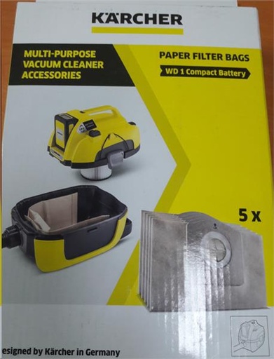 [627.010.107.037] SACS ASPIRATEUR KARCHER WD1 - / 5 P  2.863-297.0