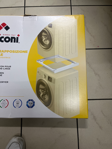 [417.000.000.001] CADRE DE SUPERPOSITION Machine à Laver /Sèche Linge UNIVERSEL  - MELICONI