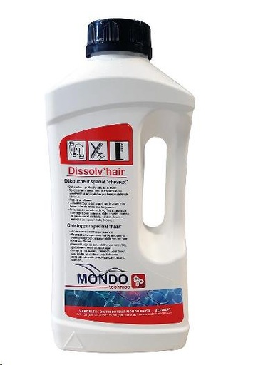 [900.000.000.046] MONDO - DEBOUCHEUR SPECIAL CHEVEUX "DISSOLV'HAIR"  1L