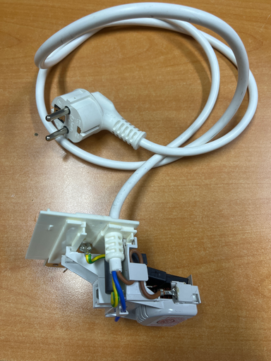 [150.001.005.000] CABLE D ALIMENTATION 1.2M AVEC CONDENSTAEUR DE DEPARASITAGE ML WHIRLPOOL / INDESIT C00378710